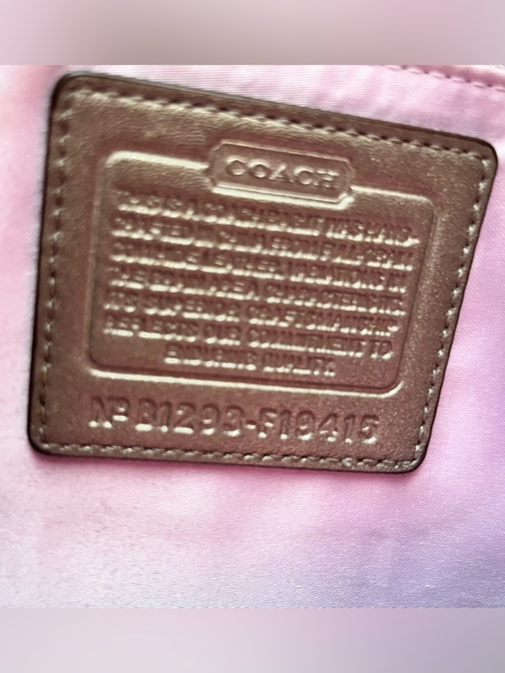Coach Signature Taupy Metallic Leather Hobo Bag - Picture 11 of 11